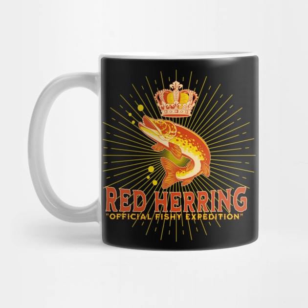 Red Herring Dark Color Shirt Design by LostVikingTee